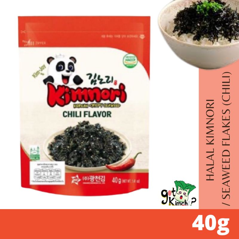 KCK Kimnori Korean Seasoned Seaweed Flakes Chili Flavor 40g