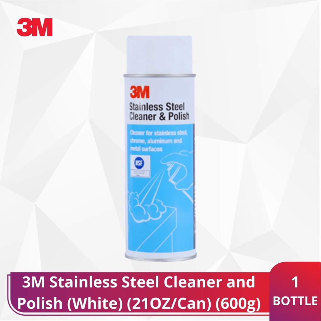 M Stainless Steel Cleaner And Polish White Oz Can G Shopee