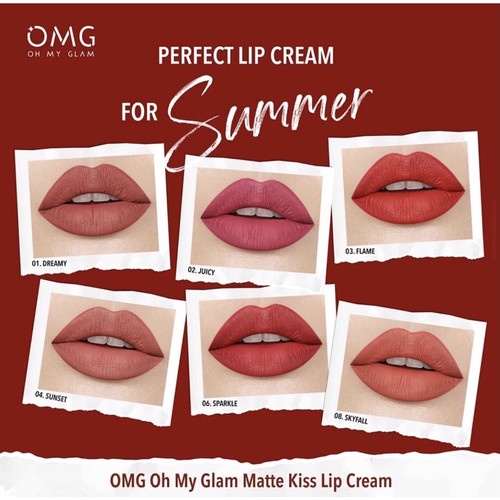 Omg Oh My Glam Matte Kiss Lip Cream Lip Cream Omg Shopee Malaysia