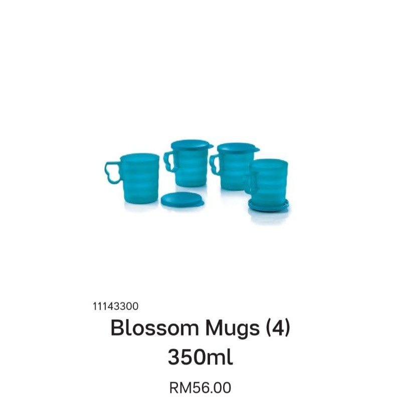 Tupperware Blossom Mugs Ml Pitcher L Clearance Shopee Malaysia