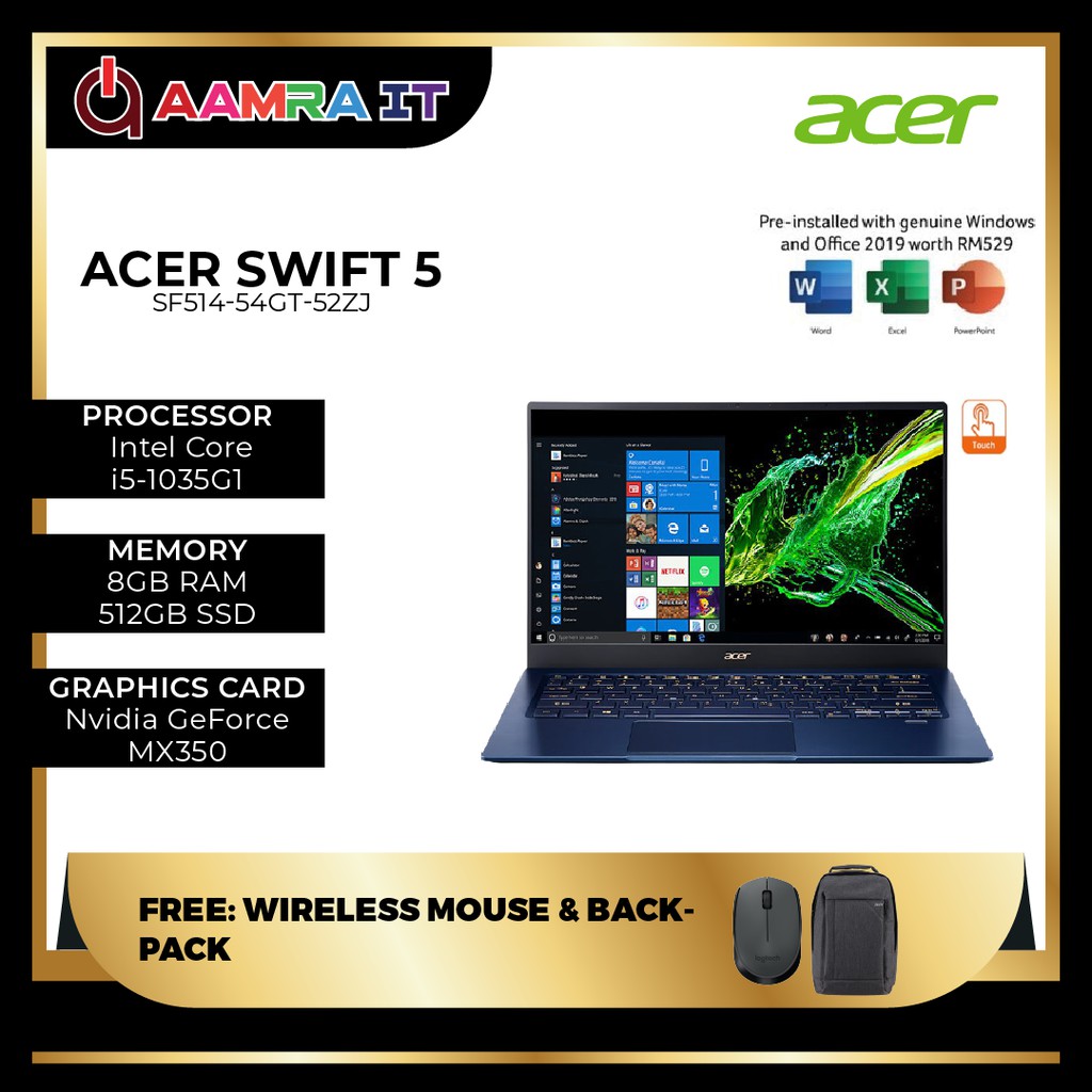 Acer Swift Sf Gt Zj I G Gb Gb Ssd Mx Gb