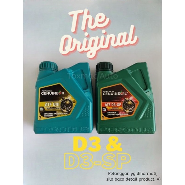 Perodua ATF D3 SP 1L Auto Transmission Fluid For Axia All Myvi Alza