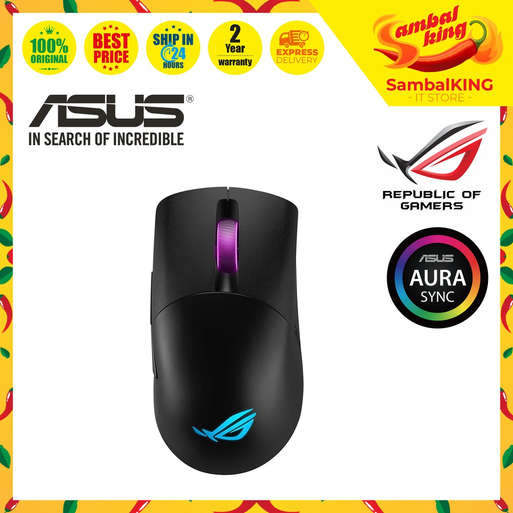 ASUS P513 ROG KERIS RGB WIRELESS GAMING MOUSE Shopee Malaysia