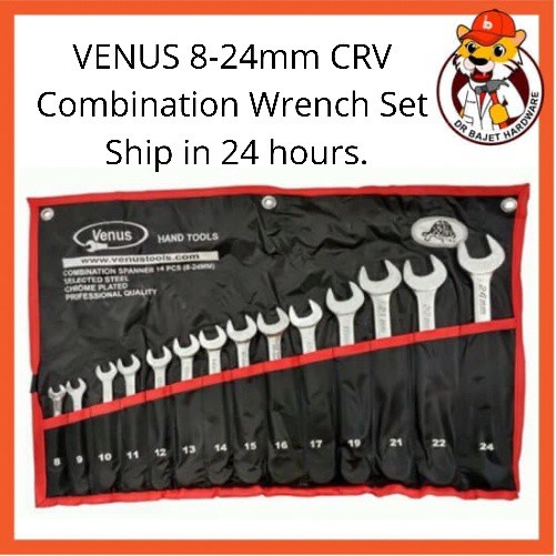 Venus Mm Combination Wrench Spanner Set Tools Set Pcs Original