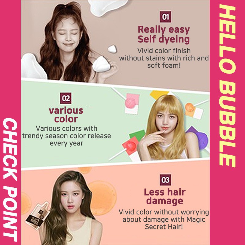 Mise En Scene Hello Bubble X Blackpink Hair Dye Coloring BeeCost