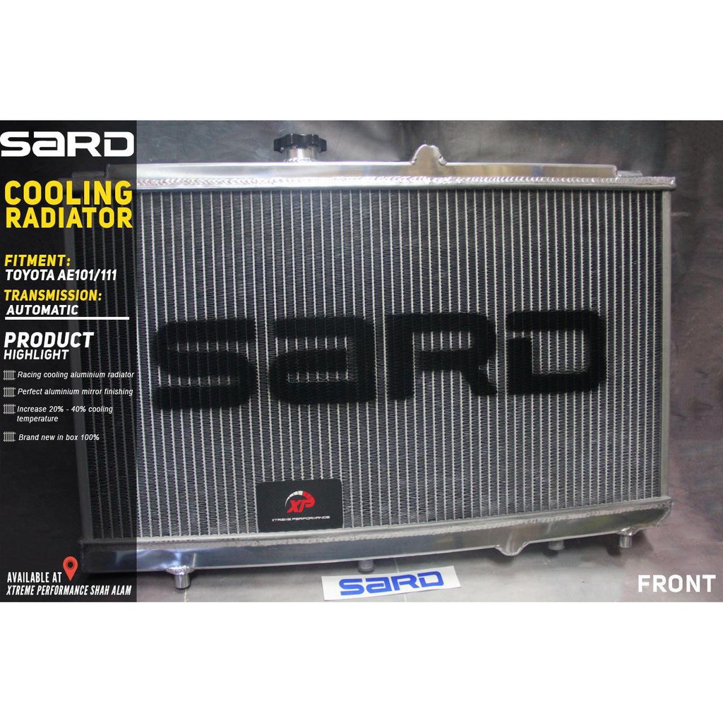 Original Ready Stock Sard Racing Radiator Sport Toyota Ae Ae Ae