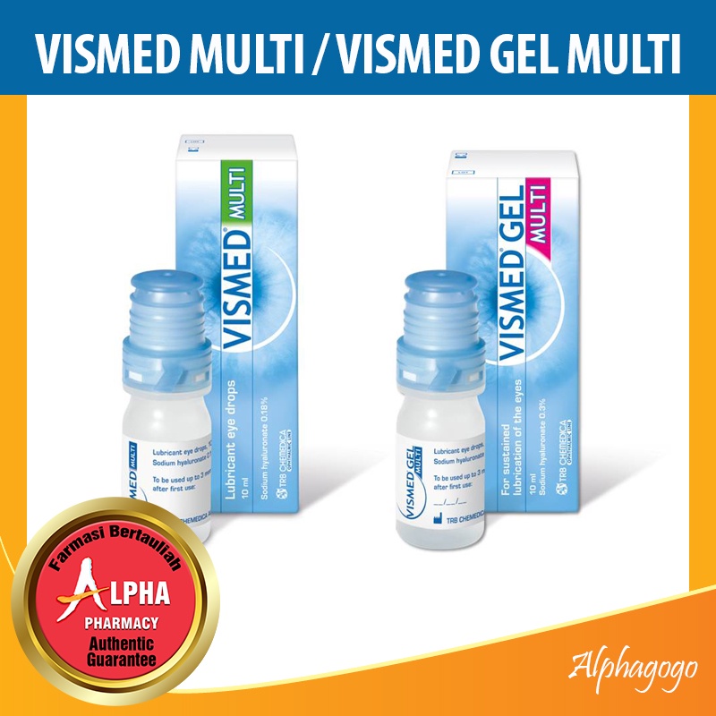 VISMED MULTI EYE DROPS 10ML Exp 04 2024 VISMED GEL MULTI LUBRICANT