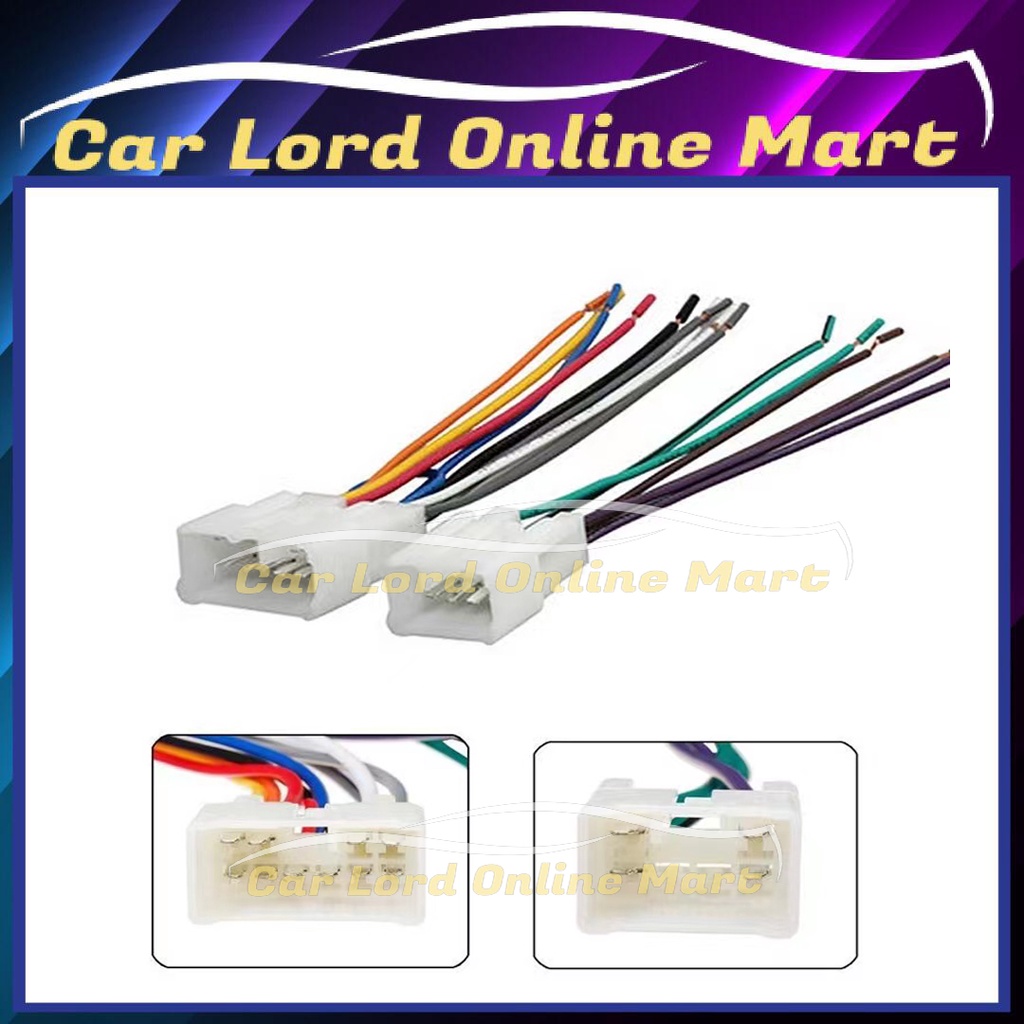 Car Radio Player Female Wire Socket Harness For Perodua Axia Myvi Alza