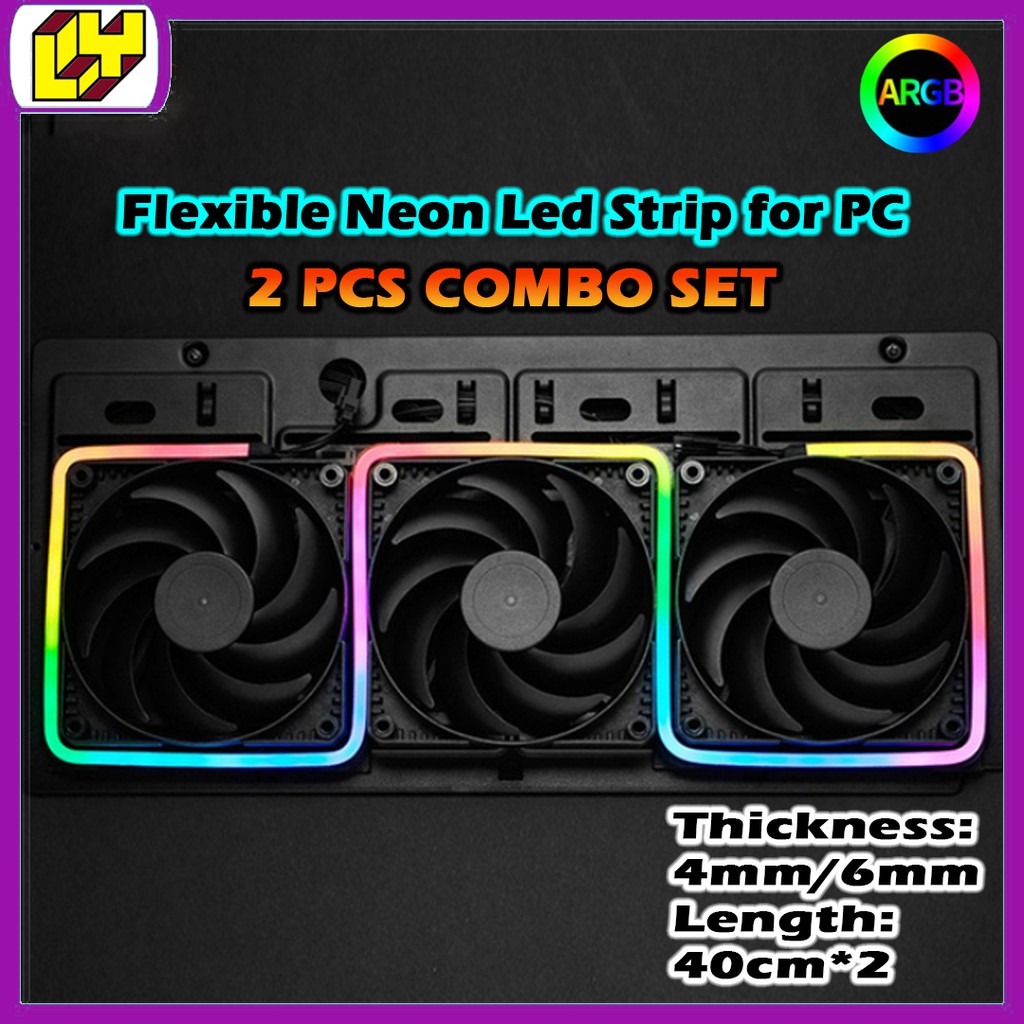 Flexible NEON Digital RGB LED Strip For PC Addressable LED Strip For 5V