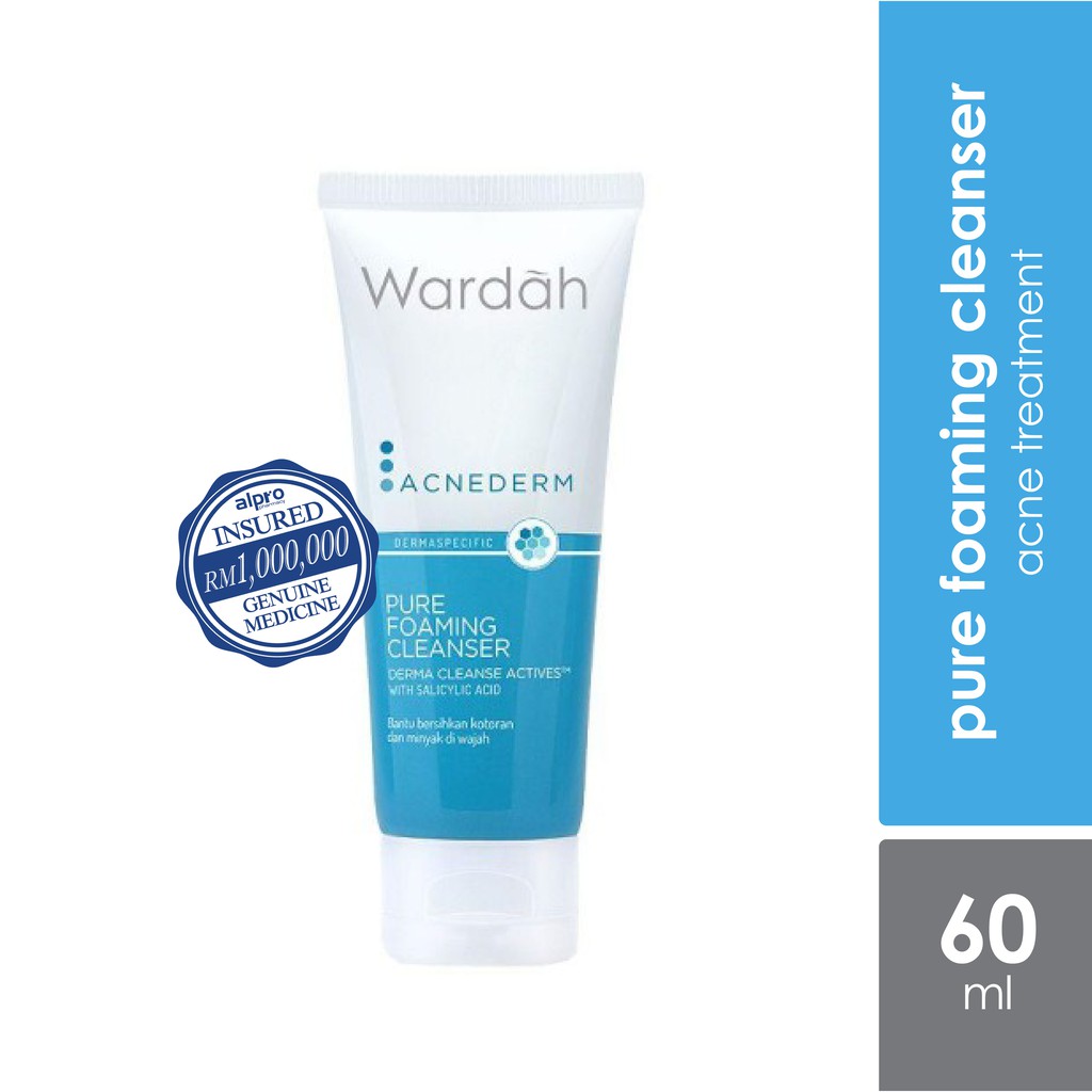 Wardah Acnederm Pure Foaming Facial Cleanser Ml For Acne Prone Skin