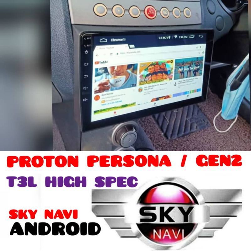 Proton Persona Gen Sky Navi T L High Spec Car Android Player