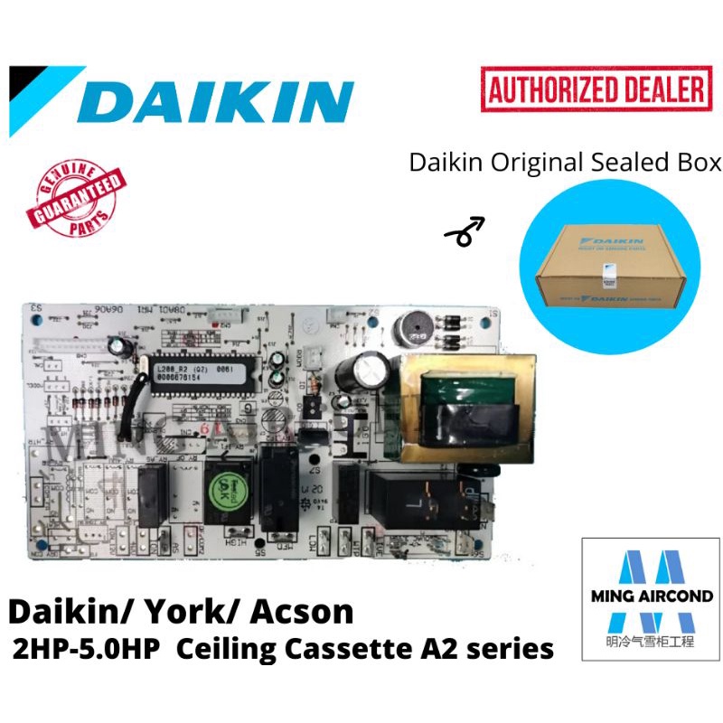 ORIGINAL DAIKIN YORK ACSON PC BOARD CASSETTE TYPE AIRCOND YCK FCN A2