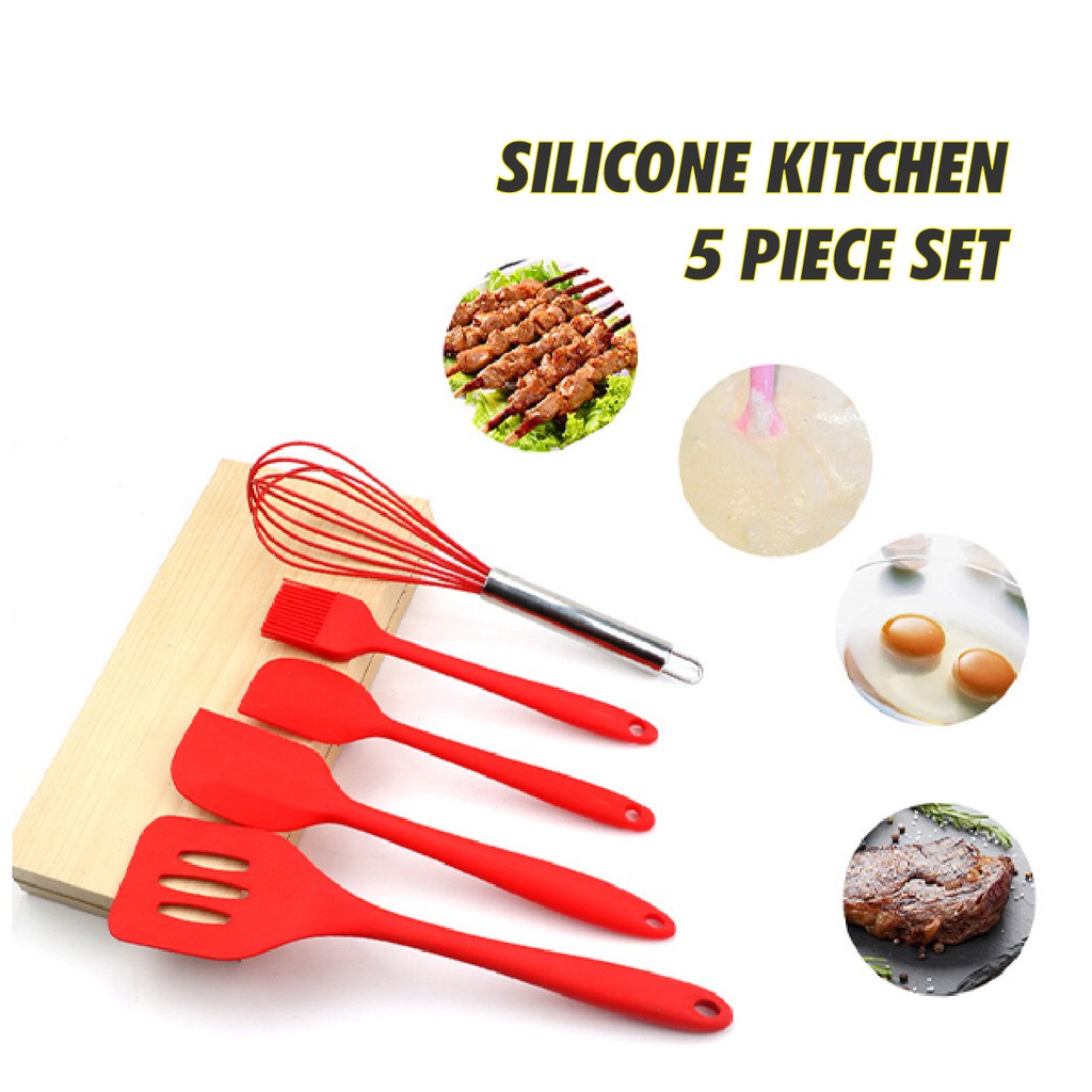 Propapa High Quality Silicone Kitchen Tools Cooking Set 5 PCS