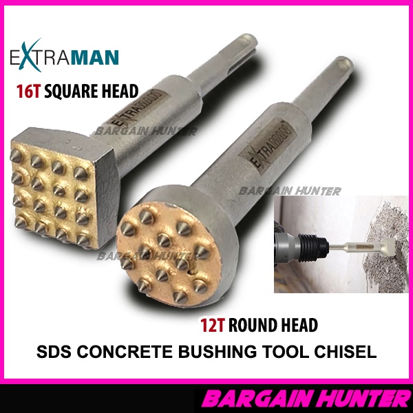 EXTRAMAN SDS CONCRETE BUSHING HAMMER CHISEL DRILL BIT CONCRETE BUSHING