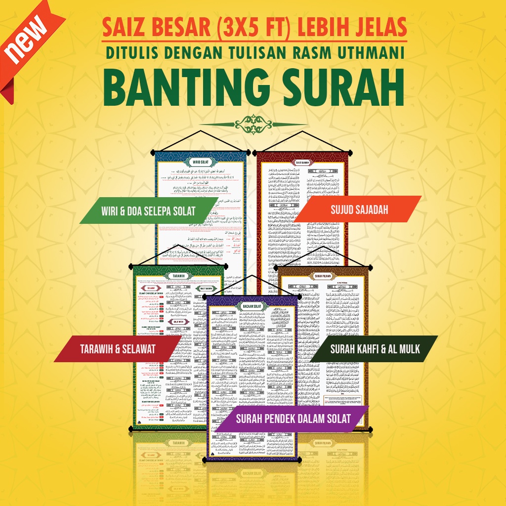 Banting Bunting Tarawih Selawat Tarawih Surah Sajadah Wirid Selepas