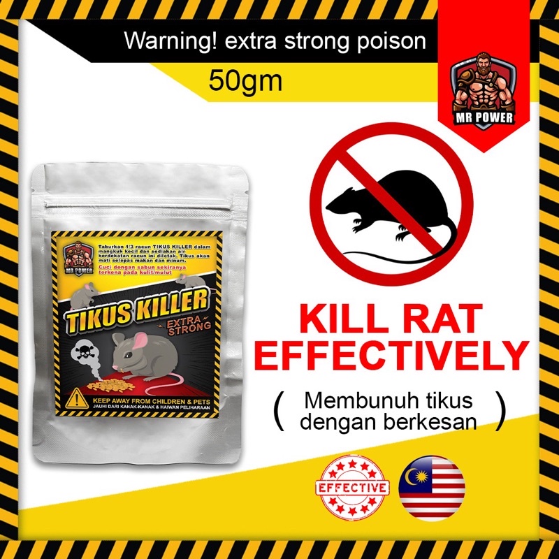 Mr Power Ubat Racun Tikus Rat Killer Poison Cara Penyelesaian Tikus