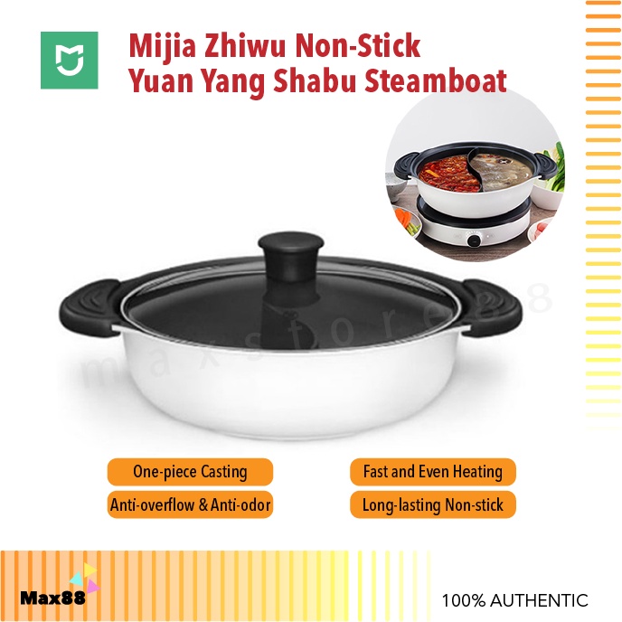 Youpin Zhiwu Non Stick Steamboat Twin Divided Pot 4L GJT03CM Soup Pot