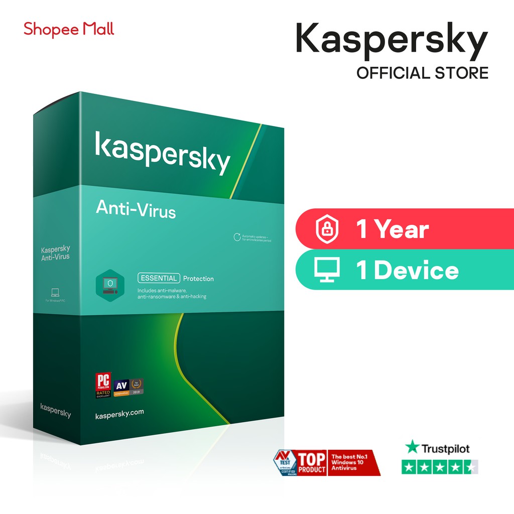 Kaspersky Anti Virus 1 Year 1 Device Shopee Malaysia