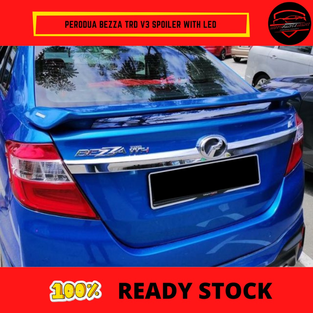 Perodua BEZZA TRD Spoiler With LED Shopee Malaysia