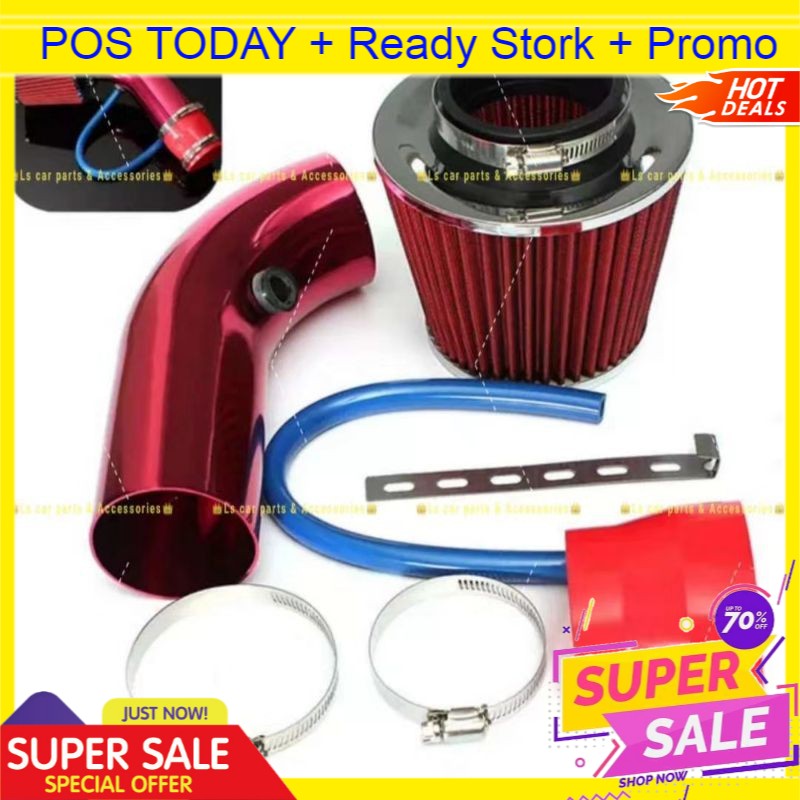 76mm 3 Inch Universal Car Cold Air Intake Filter Aluminum Induction