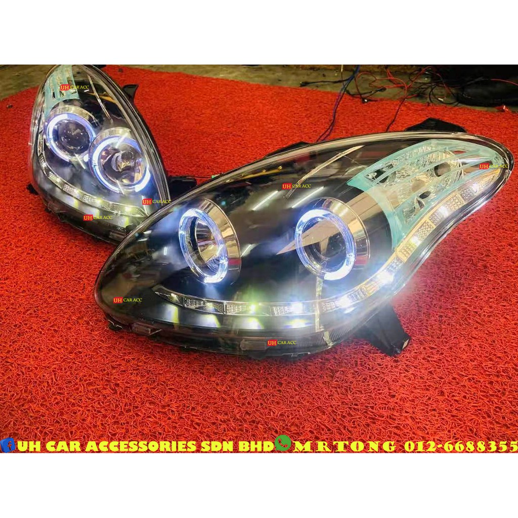 Perodua Myvi Led Ring Led Ccfl Projector Head Lamp Headlamp