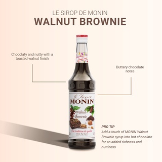 Monin Premium Syrup Walnut Brownie Ml Shopee Malaysia