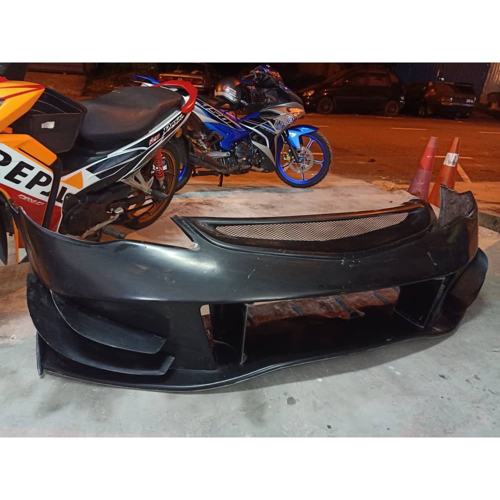 Honda Civic Fd Type R Front Bumper C W Airduct Js Racing Lip Fiber