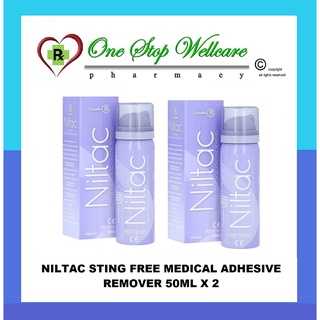 CONVATEC NILTAC STING FREE MEDICAL ADHESIVE REMOVER 50ML 2X50ML