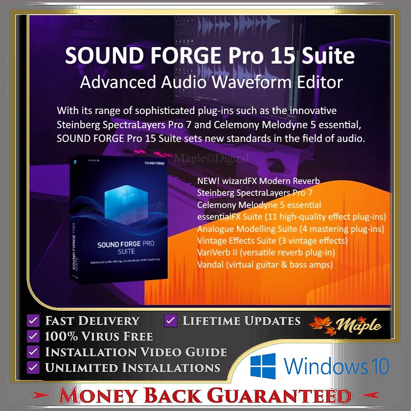 MAGIX SOUND FORGE Pro Suite 16 1 2 55 X64 Lifetime Full Version For