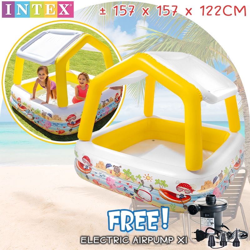 INTEX 57470 157x122cm Underwater World Sunshade Pool Inflatable