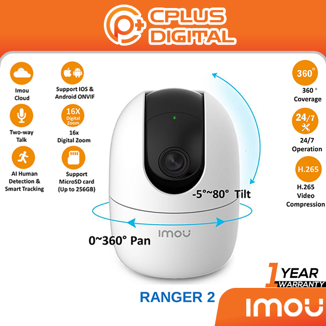 IMOU Ranger 1080P IP Camera 360 Camera Human Detection Night Vision