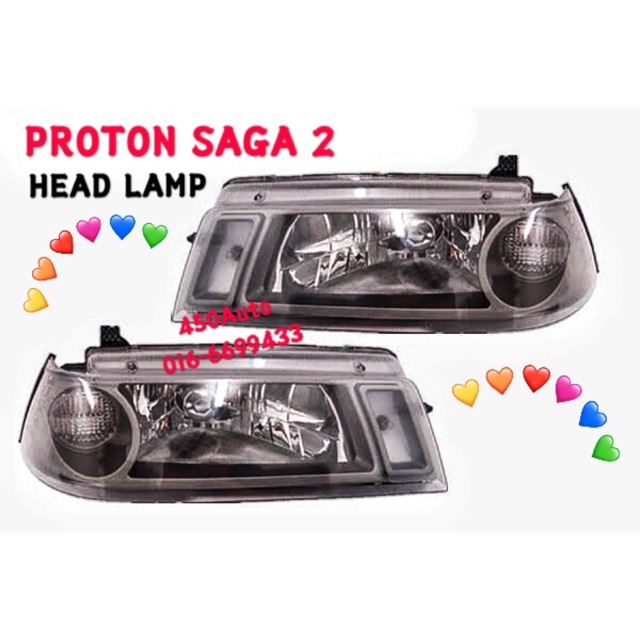 Saga Iswara Lmst A B Head Lamp Light Lampu Depan Front