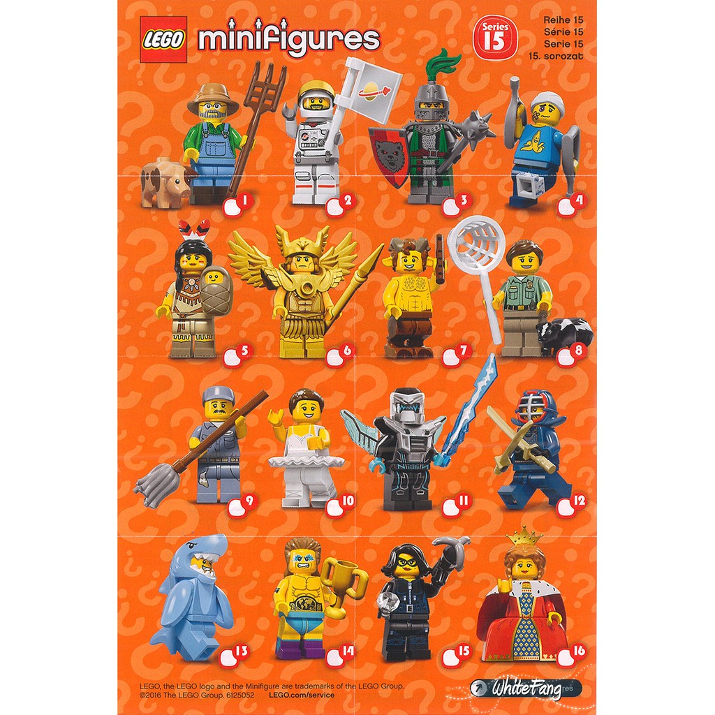 Lego 71011 Collectable Minifigures Series 15 Full Set Of 16 New