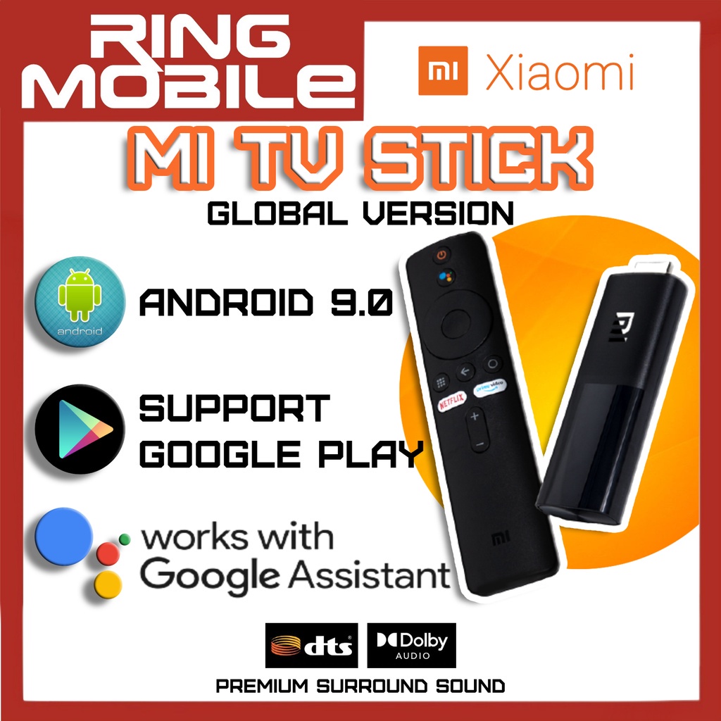 Ready Stock Xiaomi Mi Tv Stick Global Version Android System With