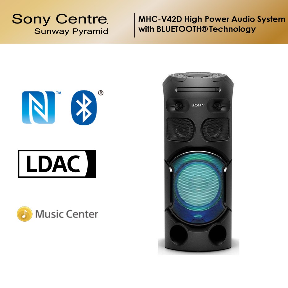 Sony MHC V42D High Power Audio System With Bluetooth Technology