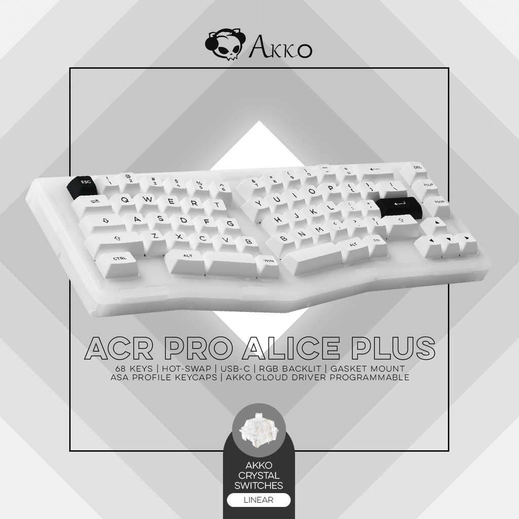 Akko ACR Pro Alice Plus Pre Assembled Hot Swappable RGB Mechanical