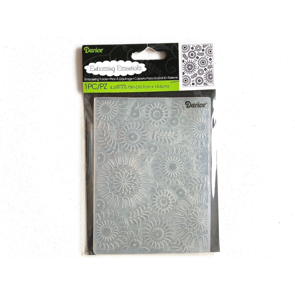 Darice Circle Floral Embossing Folder A6 Shopee Malaysia