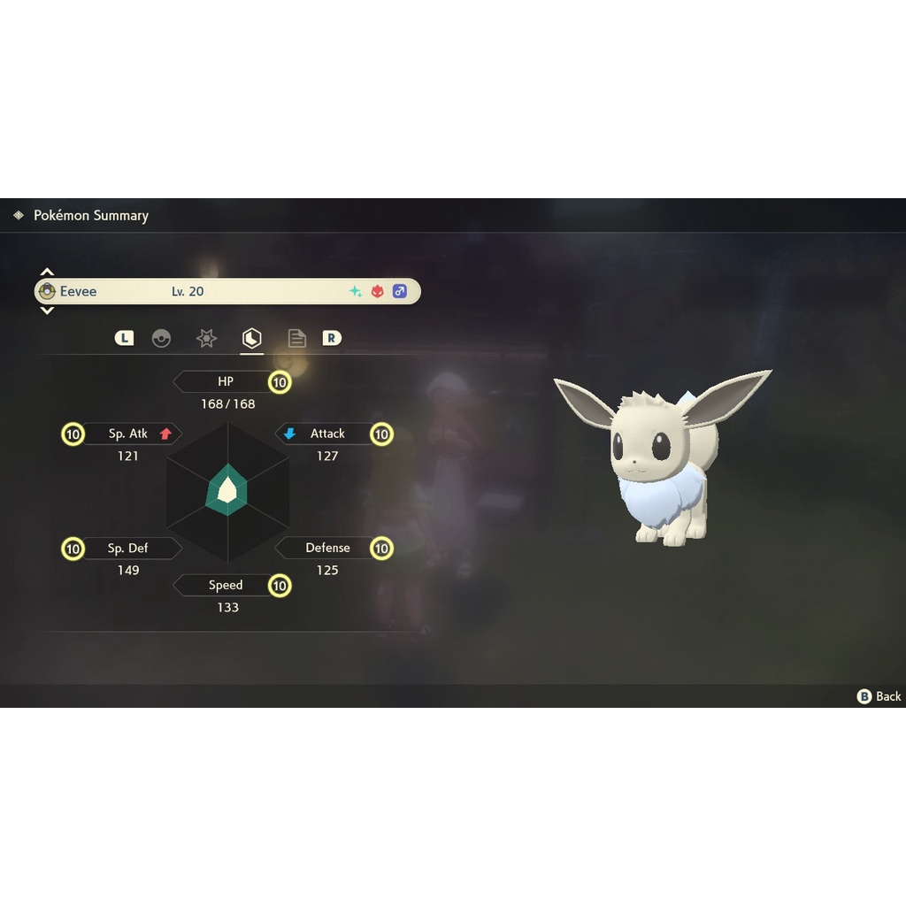 Pokemon Legend Arceus Trade Shiny Alpha Iv Max Ev Eevee Shopee Malaysia