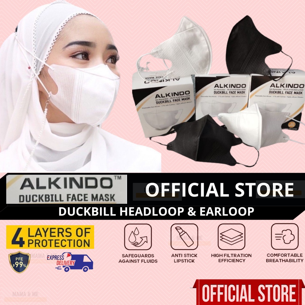 Alkindoearloop Headloopduckbill D Adult Disposable Mask Face Mask