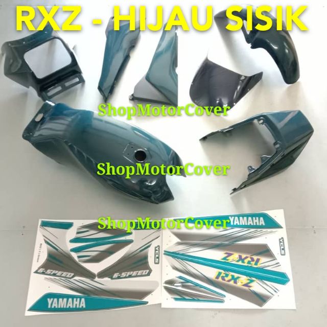 YAMAHA RXZ BODY COVER SET HIJAU SISIK HLD MADE IN MALAYSIA Shopee