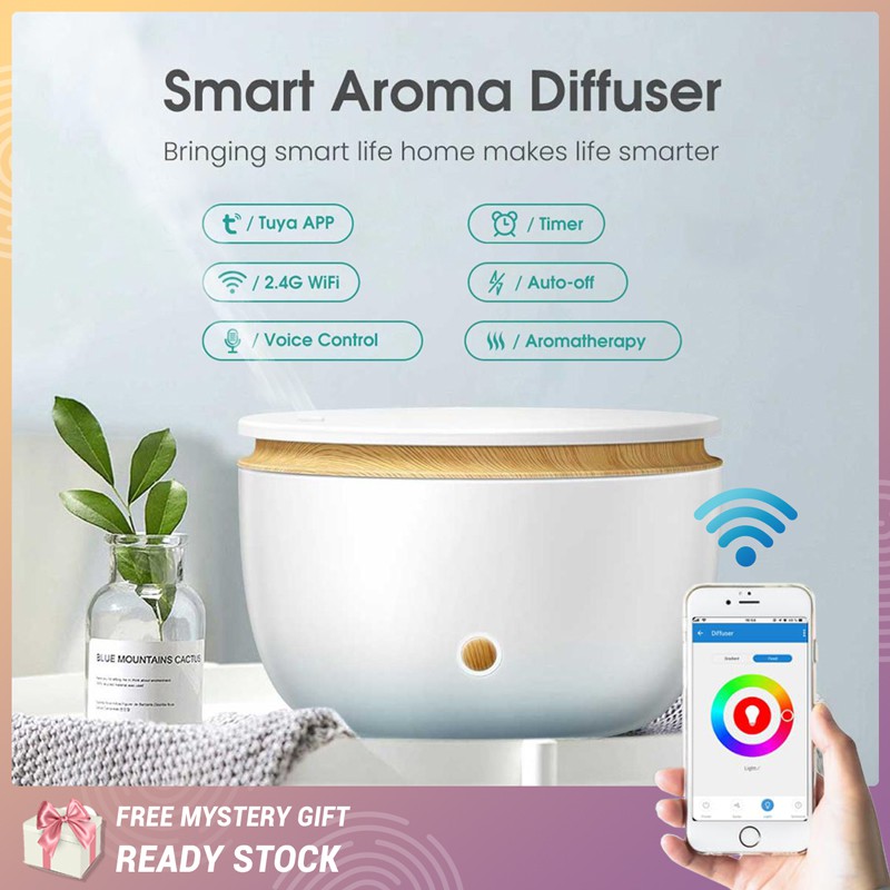 Smart Wifi Wireless Oil Diffuser Air Humidifier App Voice Control