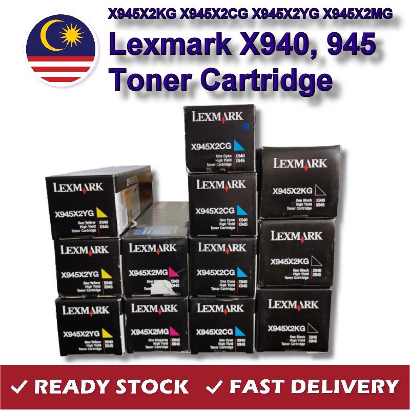 X945X2KG X945X2CG X945X2YG X945X2MG Lexmark X940 945 Toner Cartridge