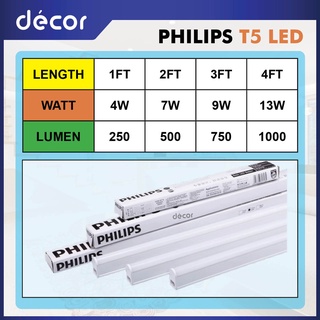 PHILIPS LED T5 Batten Lampu T5 1ft 4W 2ft 7W 3ft 9W 4ft 13W