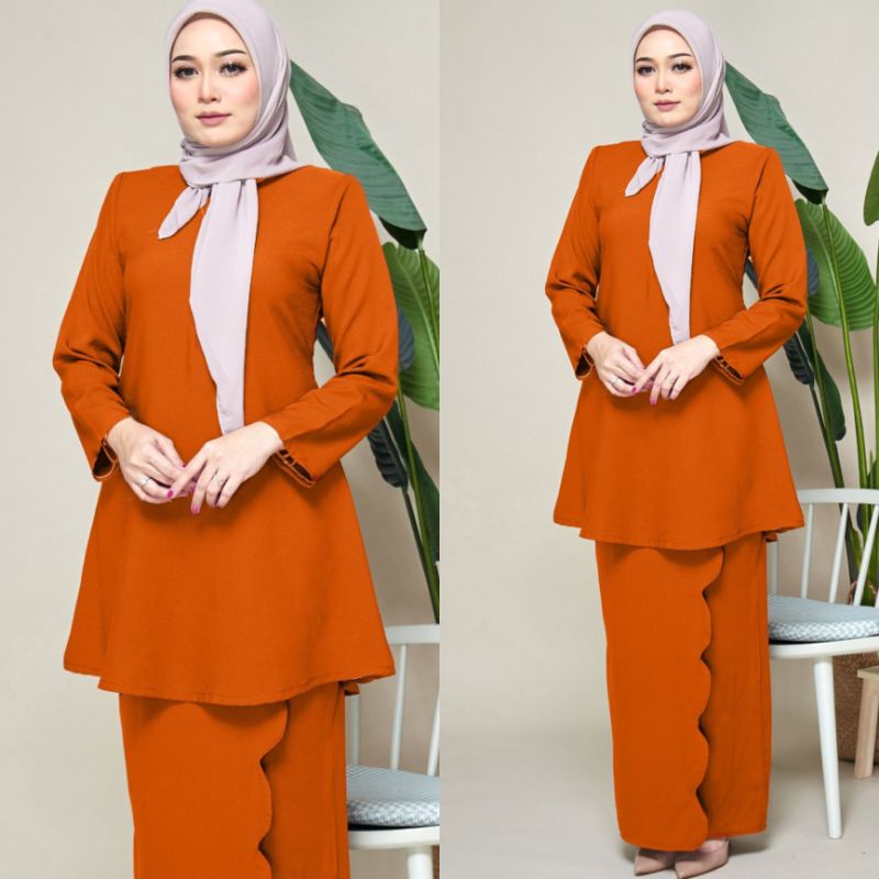 NO BEADS XS 10XL KURUNG RIAU RONA SCALLOP Riau Nikah Tunang