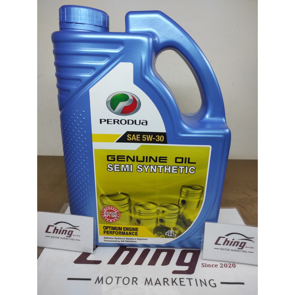 Original Perodua Semi Synthetic Engine Oil W Api Sm Liter Myvi