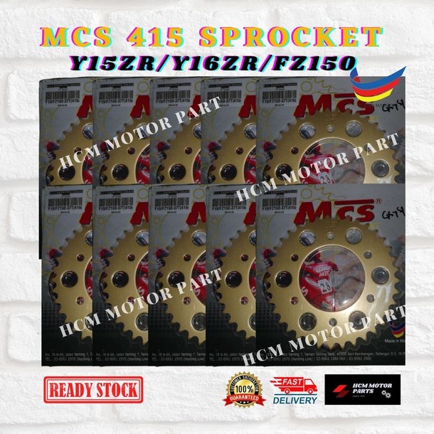 MCS 415 RACING SPROCKET YAMAHA Y15ZR Y16ZR FZ150 GOLD 34T 41T RACING