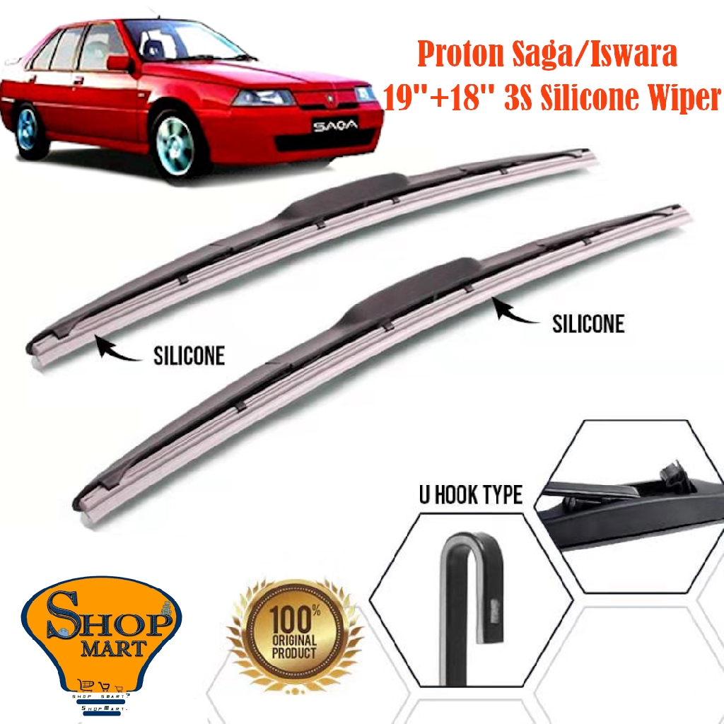 Proton Saga Iswara Wiper Sections Mugen Wiper Soft Silicone Wiper