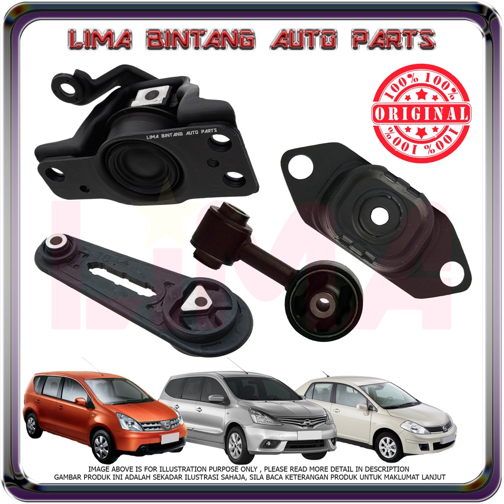 Nissan Grand Livina L L Latio C Engine Mounting Set Tan