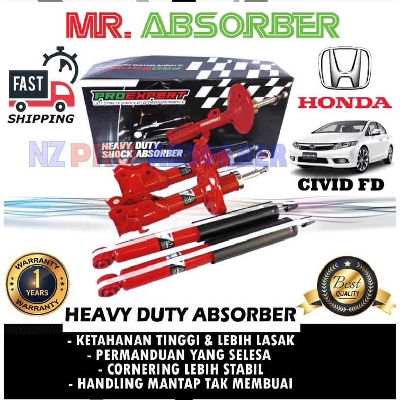 Honda Civic Fd Absorber Heavy Duty Performance Brand Pro Expert