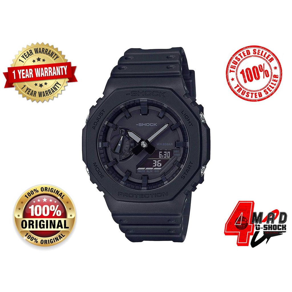 G SHOCK ORIGINAL GA2100 1A1DR TMJ BLACKOUT Shopee Malaysia